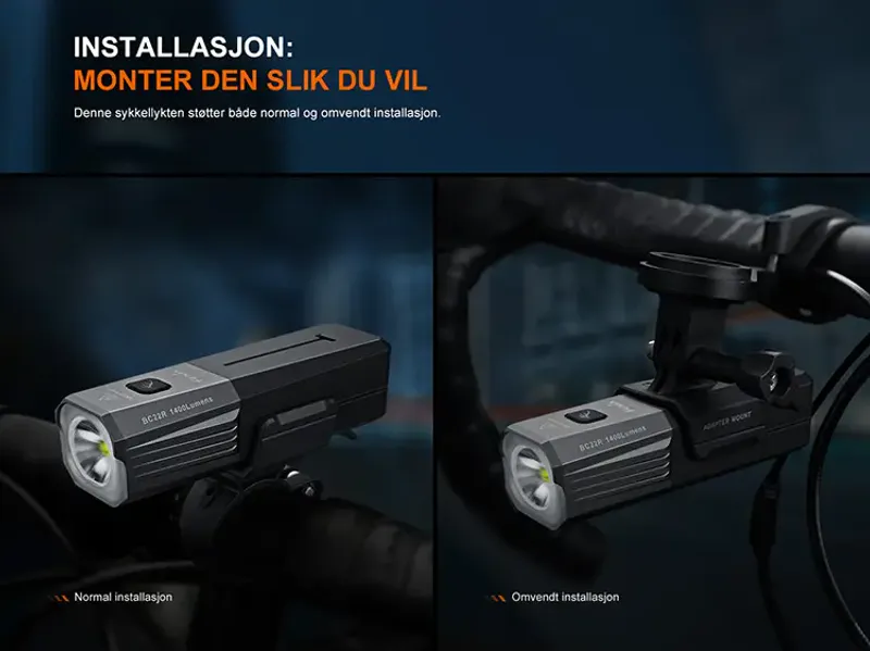 Fenix sykellykt BC22R 1400LM