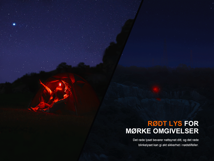 Fenix CL22R campinglykt grønn