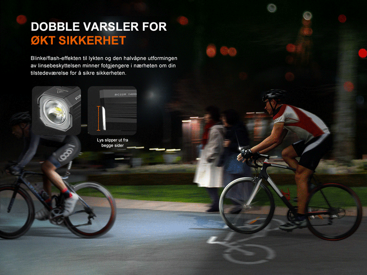 Fenix sykellykt BC22R 1400LM