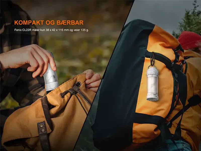 Fenix CL22R campinglykt grønn