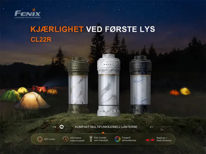 Hovedbilde Fenix CL22R campinglykt hvit