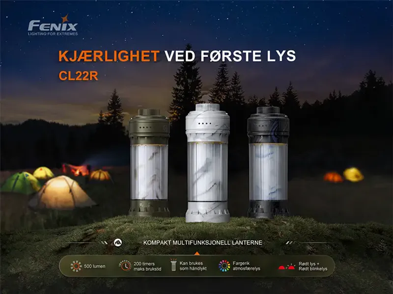 Fenix CL22R campinglykt hvit