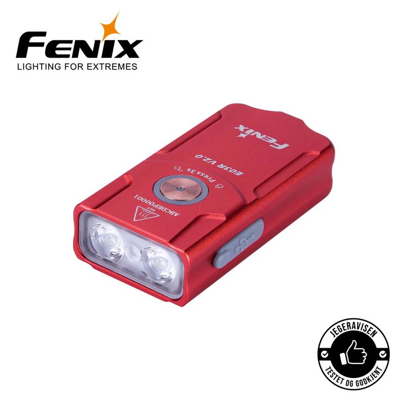 FENIX E03 v2 MINILYKT 500LM W/R Hendig og kraftig minilykt, perfekt til å feste på nøkkelringen
