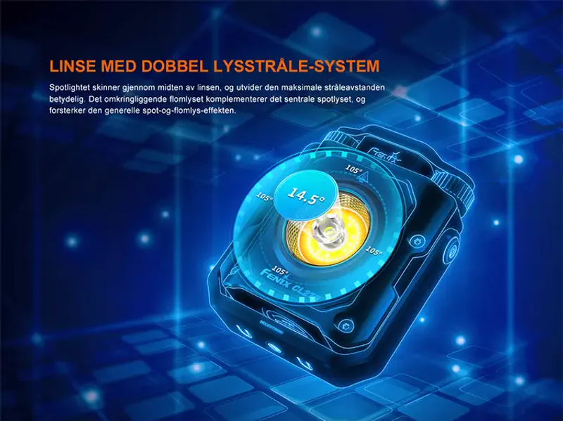 Fenix CL27R lanterne multifunksjonell lykt blå